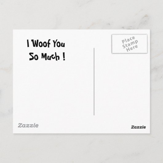 Lilly in einer Box Postkarte (Rückseite)