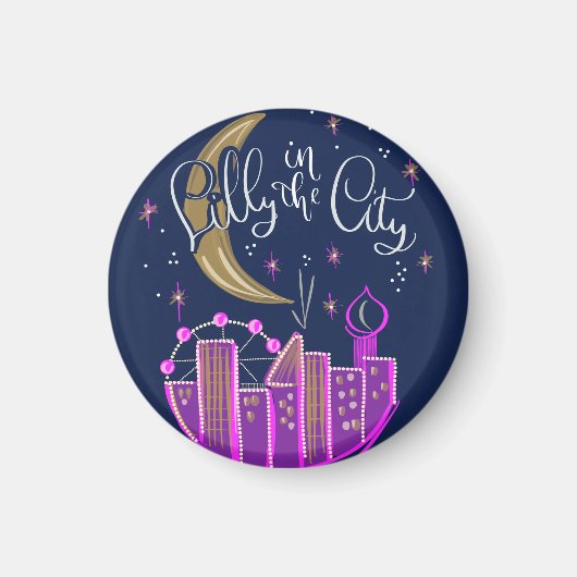 Lilly in the City Logo Magnet (Vorne)