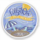 Lilly in the City - Spring Lake, NJ - Sticker (Vorderseite)