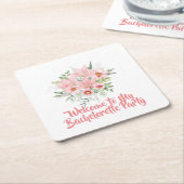 Lilly Junggeselinnen-Abschied Rechteckiger Pappuntersetzer (angewinkelt)