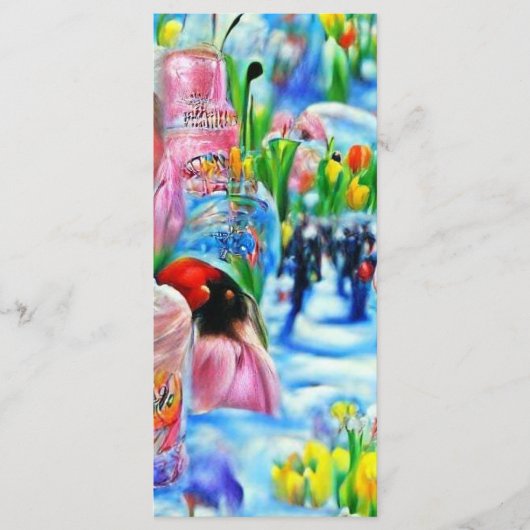 Lilly Lesezeichen Menükarte (Vorderseite)