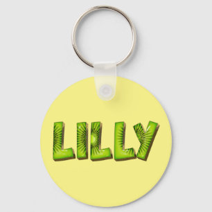 Lilly Name Kiwi Design schlüssel anhänger Schlüsselanhänger