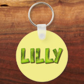 Lilly Name Kiwi Design schlüssel anhänger Schlüsselanhänger (Vorderseite)
