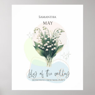 Lilly of the Valley Birth Blume of May Poster