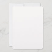 Lilly of the Valley Wedding Einladung (Rückseite)