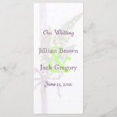 Lilly of the Valley Wedding Program Programm (Vorderseite)
