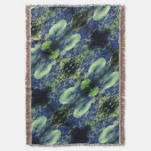 Lilly Pad Blanket Throw Blanket Decke (Vorderseite Vertikal)
