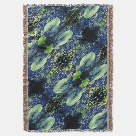 Lilly Pad Blanket Throw Blanket Decke (Vorderseite Vertikal)