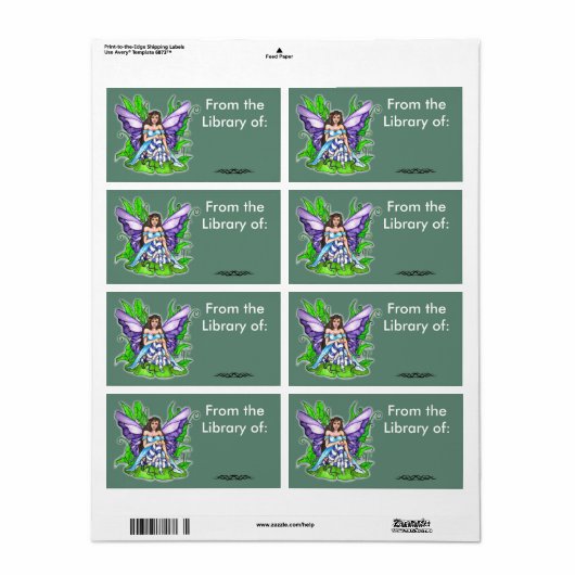 Lilly Pad Fairy Book Label (Vorne)