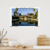 Lilly Pond des botanischen Gebäude Poster (Küche)