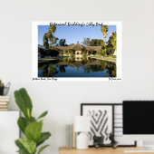 Lilly Pond des botanischen Gebäude Poster (Heimbüro)