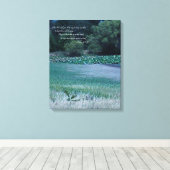 Lilly Pond - Psalm 91 11-12 Leinwanddruck (Insitu (Holzboden))