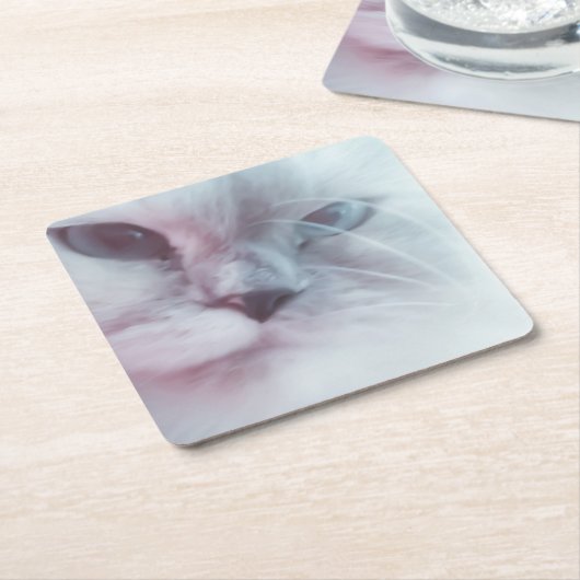 Lilly Rechteckiger Pappuntersetzer (angewinkelt)