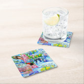 Lilly Rechteckiger Pappuntersetzer (Vor Ort)