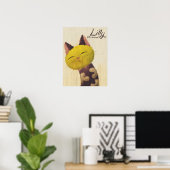 Lilly The Cat Poster (Heimbüro)