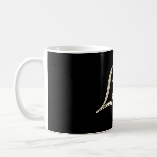 Lilly white gold Handwriting Tasse Kaffeetasse (Links)