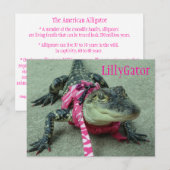LillyGator Alligator Rescue Postcard Postkarte (Vorne/Hinten)