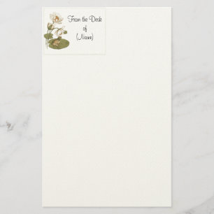 Lillypad und Frosch-Briefpapier Briefpapier