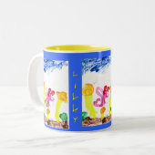 Lillys Meisterwerk Zweifarbige Tasse (Vorderseite Links)