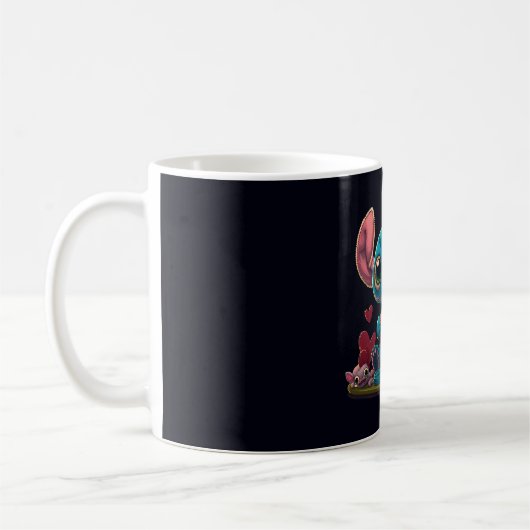 Lilo und Stitch Valentine Hearts Graphic Tasse (Links)