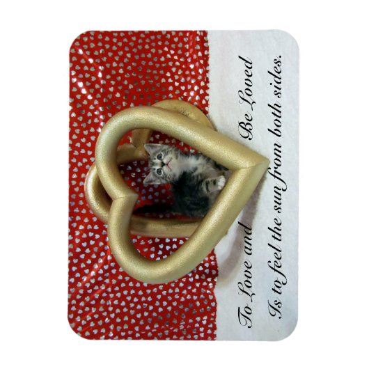 Lilo'The Cat's Loving Hearts Magnet (Vertikal)