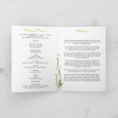 Lily 2-Foto-Beerdigung-Programm der Weißen Orchide Programm (Innenseite)