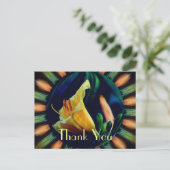Lily Abstrakt Floral Vielen Dank Postcard Postkarte (Stehend Vorderseite)