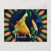 Lily Abstrakt Floral Vielen Dank Postcard Postkarte (Vorderseite)