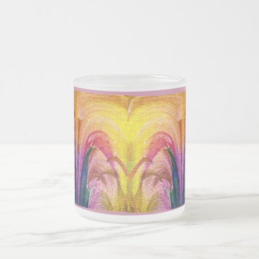 Lily Abstrakte Burgundy Lily weich - Verbessert Mattglastasse (Mittel)