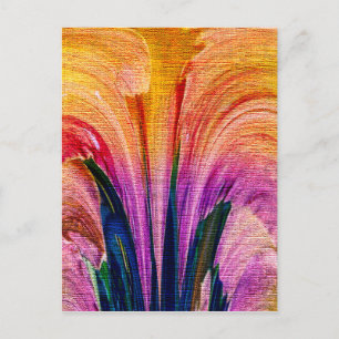 Lily Abstrakte Burgundy Lily weich - Verbessert Postkarte