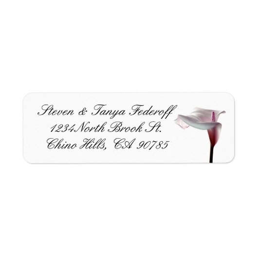 Lily Address Label (Vorne)