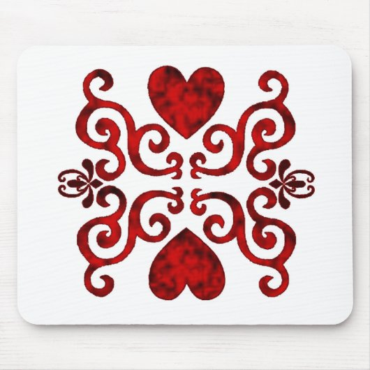 Lily and Heart- regenbowart Mousepad (Vorne)