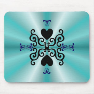 Lily and Heart- regenbowart Mousepad