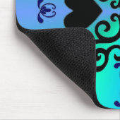 Lily and Heart- regenbowart Mousepad (Ecke)