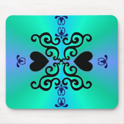 Lily and Heart- regenbowart Mousepad (Vorne)