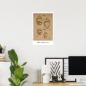 Lily and Hope Paw Print Poster (Heimbüro)