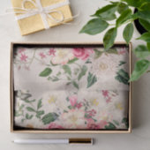 Lily and Peony Pink Garden Vertical Bouquet Taupe Seidenpapier (Geschenk)