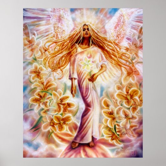 Lily Angel von Lisa Iris Poster (Vorne)