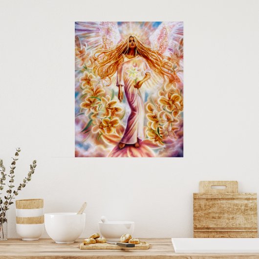 Lily Angel von Lisa Iris Poster (Küche)