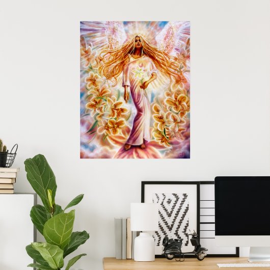 Lily Angel von Lisa Iris Poster (Heimbüro)