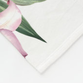 Lily Baby Girl Milestone Blanket, Lily Blume Baby Fleecedecke (Ecke)