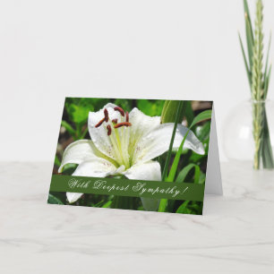 Lily Beileid Grußkarte Karte