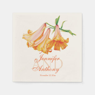 Lily Bell Fine Art Name Hochzeitstitel Papierservi Serviette
