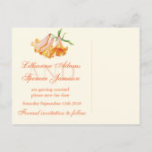 Lily Bell Fine Art Save the Date Postcard Ankündigungspostkarte (Rückseite)