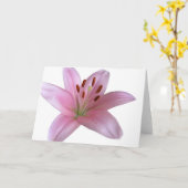 Lily - Blank greetings Card Karte (Gelbe Blume)