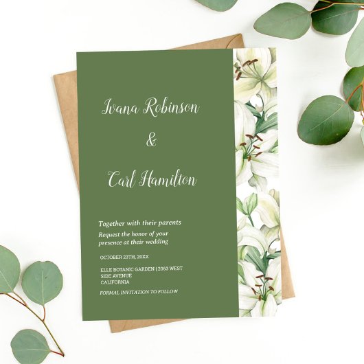 LILY Blossom Elegance Einladung