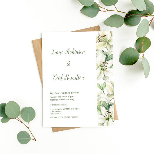 LILY Blossom Elegance Einladung