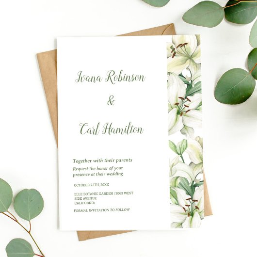LILY Blossom Elegance Einladung