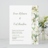 LILY Blossom Elegance Einladung (Stehend Vorderseite)