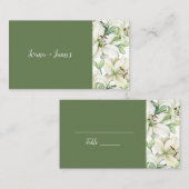LILY Blossom Elegance Platzkarte (Vorne/Hinten)